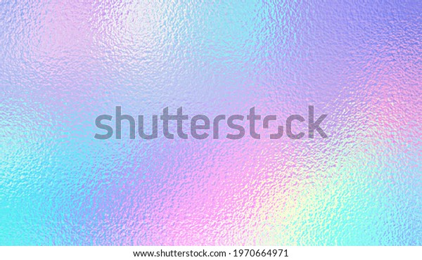 Hologram background. Iridescent foil effect\
texture. Holography pattern. Pearlescent gradient. Rainbow surface\
for design prints. Pastel color. Holographic metal patern. Delicate\
background. Vector