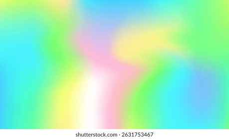 Hologramm-Hintergrund. Irisierende Textur. Chrome-Abdeckung. Popkarte. Hübscher weicher Farbverlauf. Retro Minimalist Broschüre. Farbverlauf. Unscharfes Konzept. rosafarbener Hologramm-Hintergrund