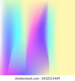 Hologram Background. Iridescent Texture. Soft Holography Invitation. Rainbow Paper. Girlie Light. Blue Shiny Texture. Holographic Gradient. Neon Banner. Violet Hologram Background