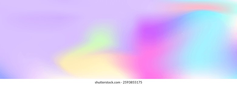 Hologram Background. Iridescent Texture. Violet Metal Gradient. Fantasy Card. Neon Multicolor Template. Graphic Paper. Holographic Texture. Shiny Design. Pink Hologram Background