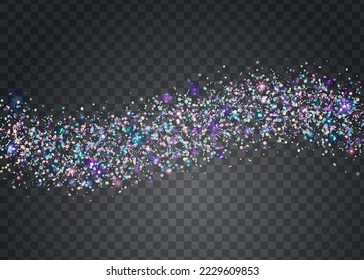 Hologram Background. Metal Banner. Rainbow Glitter. Shiny Realistic Serpentine. Carnival Tinsel. Webpunk Art. Luxury Foil. Violet Blur Confetti. Pink Hologram Background