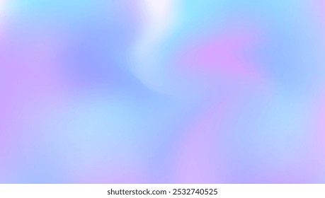 Hologram Background. Metalic Foil. Neon Surface. Shiny Holography Invitation. Iridescent Texture. Pearlescent Texture. Blue Retro Gradient. Trendy Flyer. Purple Hologram Background