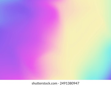 Hologram Background. Minimal Light. Shiny Vector. Abstract Gradient. Violet Retro Texture. Cosmos Card. Iridescent Gradient. Neon Creative Backdrop. Purple Hologram Background