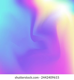 Hologram Background. Pearlescent Gradient. Blur Minimalist Brochure. Bright Mesh. Fashion Fluid. Abstract Texture. Pink Metal Texture. Soft Poster. Blue Hologram Background