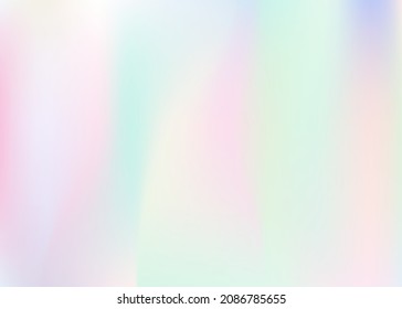 Hologram Background. Pop Vector. Graphic Paper. Abstract Gradient. Pearlescent Texture. Blur Holography Invitation. Vibrant Mesh. Blue Shiny Texture. Violet Hologram Background