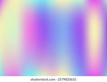 Hologram Background. Pop Vector. Unicorn Foil. Iridescent Texture. Holographic Gradient. Girlie Paper. Pink Retro Texture. Shiny Gasoline Backdrop. Blue Hologram Background