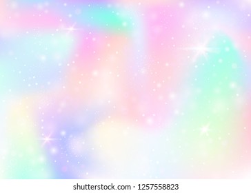 Unicorn Background Rainbow Mesh Stock Vector (Royalty Free) 1032975148 ...