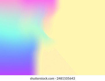 Hologram Background. Soft Design. Metal Multicolor Brochure. Purple Blur Texture. Fashion Light. Plastic Fluid. Pearlescent Gradient. Holographic Gradient. Violet Hologram Background