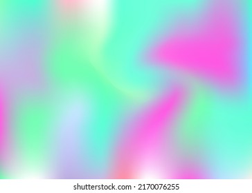 Hologram Background. Vibrant Cover. Holographic Texture. Metal Image. Abstract Gradient. Retro Holography Brochure. Pink Blur Texture. Cosmos Paper. Blue Hologram Background
