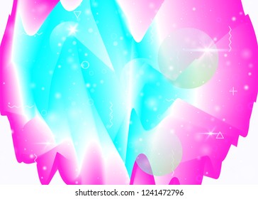 Hologram background with vibrant rainbow gradients. Dynamic fluid. Holographic cosmos. Graphic layout for wallpaper, wallpaper and poster. Plastic hologram background.