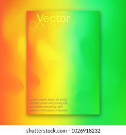 Hologram bright colorful background. Modern design for cover, magazine, printing products, flyer, presentation, poster, brochure or wall decor. Vector illustration