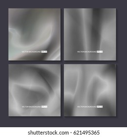 Hologram bright colorful backgrounds set. Vector mesh template. Design for greeting card, report, cover, book, print,poster,brochure,magazine