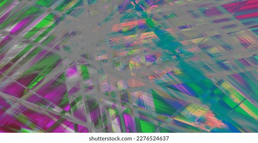 Hologram color blurred background vector