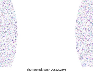 Hologram Confetti. Carnival Texture. Blue Party Background. Festive Foil. Disco Design. Flying Art. Shiny Carnaval Gradient. Birthday Effect. Pink Hologram Confetti