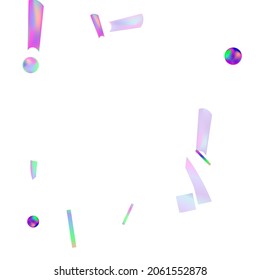 Hologram Confetti. Great design for any purposes.  Banner template. Blur background. Blurred concept. Colorful space background. Holiday, birthday.