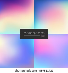 Hologram dark gradient set