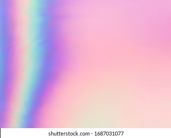 Hologram effect glitch gradient vector design. Abstract iridescent mermaid background. Liquid colors splash background. Translucent neon glitch effect hologram gradient wallpaper.