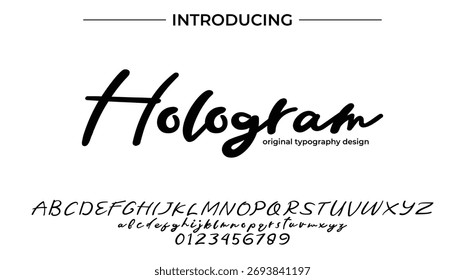 Hologram - Elegant Script Font for Smooth Handwritten Design and Creative Typography