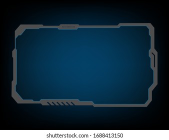 fondo de diseño de plantilla de marco holograma
