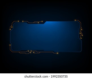 Hologram Frame Template Design Background Screen Science Illustration