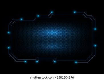 hologram frame template design screen