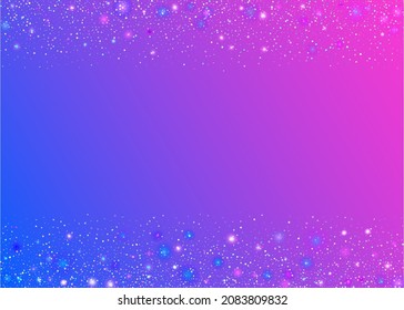 Hologram Glitter. Glamour Foil. Shiny Festival Gradient. Violet Laser Glare. Glitch Effect. Birthday Confetti. Flying Art. Party Flyer. Purple Hologram Glitter