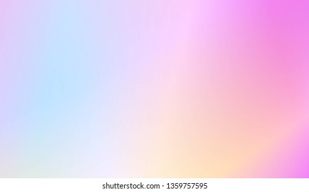 Hologram Gradient Background. For Brochure, Banner, Wallpaper, Mobile Screen. Vector Illustration.