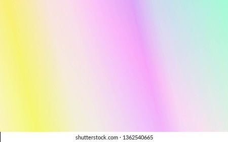 Hologram Gradient Background. For Brochure, Banner, Wallpaper, Mobile Screen. Vector Illustration.