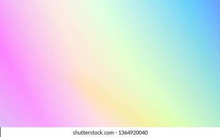 Hologram Gradient Background. For Brochure, Banner, Wallpaper, Mobile Screen. Vector Illustration.