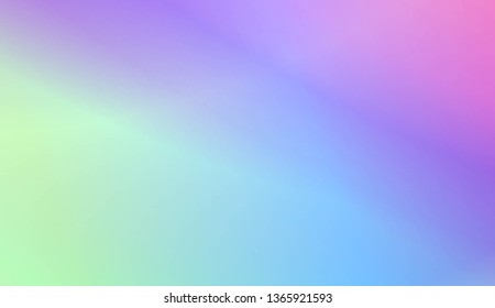 Hologram Gradient Background. For Brochure, Banner, Wallpaper, Mobile Screen. Vector Illustration.