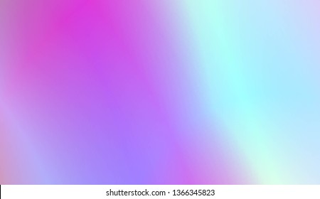 Hologram Gradient Background. For Brochure, Banner, Wallpaper, Mobile Screen. Vector Illustration.