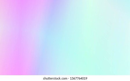 Hologram Gradient Background. For Brochure, Banner, Wallpaper, Mobile Screen. Vector Illustration.