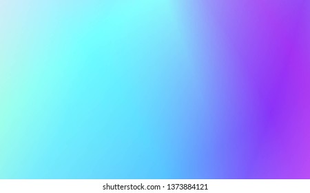 Hologram Gradient Background. For Brochure, Banner, Wallpaper, Mobile Screen. Vector Illustration.