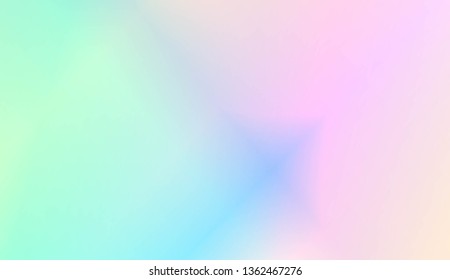 Hologram Gradient Background. For Cover Page, Poster, Banner Of Websites. Vector Illustration