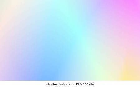 Hologram Gradient Background. For Cover Page, Poster, Banner Of Websites. Vector Illustration