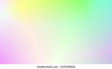 Hologram Gradient Background. For Cover Page, Poster, Banner Of Websites. Vector Illustration