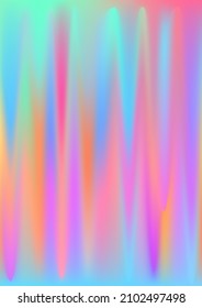 Hologram gradient background  Iridescent bright holo print texture  Holographic digital pattern  Pearlescent vanilla vector backdrop  Spectrum blur aura gradient fluid holography 
