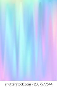 Hologram gradient background. Iridescent holo texture. Holographic mermaid pattern. Pearlescent vanilla vector backdrop. Spectrum blur aura gradient holography.