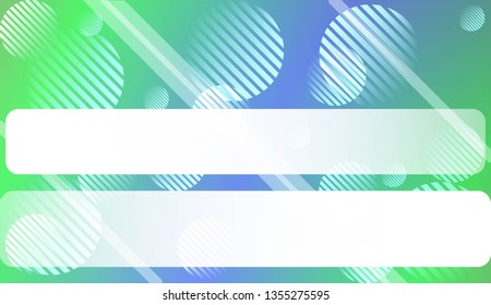 Hologram Gradient Background with Line, Circle. For Your Design Wallpapers Presentation. Vector Illustration