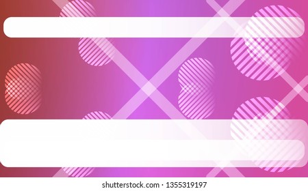 Hologram Gradient Background with Line, Circle. For Your Graphic Invitation Card, Poster, Brochure. Vector Illustration
