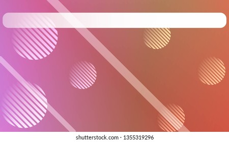 Hologram Gradient Background with Line, Circle. For Your Graphic Invitation Card, Poster, Brochure. Vector Illustration