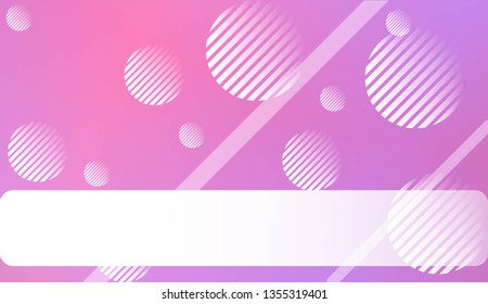 Hologram Gradient Background with Line, Circle. For Your Design Wallpapers Presentation. Vector Illustration