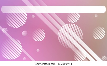 Hologram Gradient Background with Line, Circle. For Your Design Wallpapers Presentation. Vector Illustration