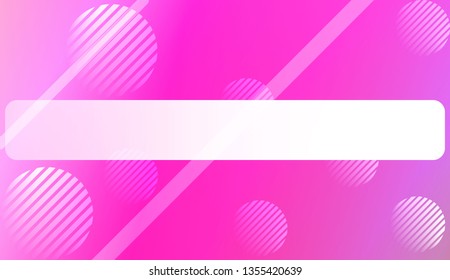 Hologram Gradient Background with Line, Circle. For Your Graphic Design, Banner. Vector Illustration