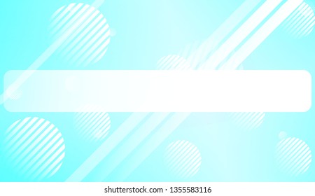 Hologram Gradient Background with Line, Circle. For Your Graphic Design, Banner. Vector Illustration