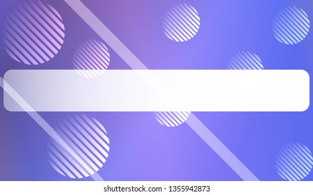 Hologram Gradient Background with Line, Circle. For Your Graphic Invitation Card, Poster, Brochure. Vector Illustration
