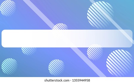 Hologram Gradient Background with Line, Circle. For Your Graphic Invitation Card, Poster, Brochure. Vector Illustration