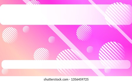 Hologram Gradient Background with Line, Circle. For Your Graphic Design, Banner. Vector Illustration