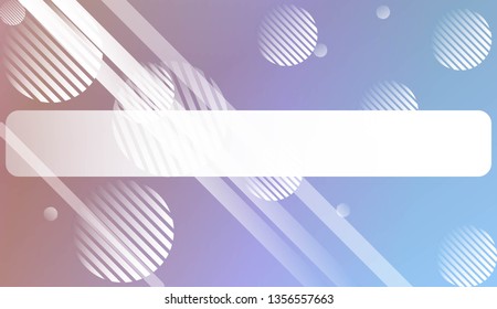 Hologram Gradient Background with Line, Circle. For Your Design Wallpapers Presentation. Vector Illustration