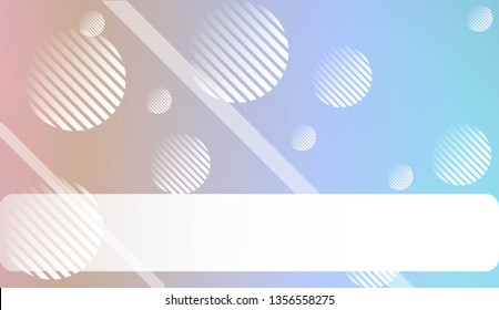 Hologram Gradient Background with Line, Circle. For Your Graphic Invitation Card, Poster, Brochure. Vector Illustration